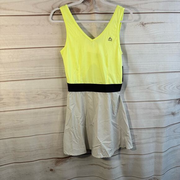 RBX Gray & Yellow Athletic Sleeveless Dress Size Medium - Picture 1 of 8